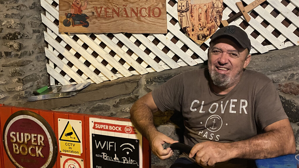 Venãncios Bar ist Treffpunkt für Harley-Fans aus der ganzen Welt. Birgit Schaller