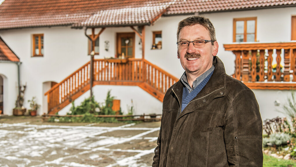 Franz wohnt im 100-Seelen-Dorf Obergrünbach. Heinz Henninger